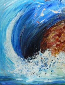 Acrylique sur toile de lin, 650 x 500, 2016