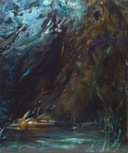 Acrylique sur toile de lin, marouflage, 460 x 550, 2017