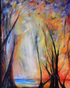 Acrylique sur toile de coton, 1070 x 810, 2018 Passion