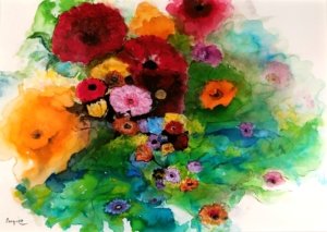 Plantae 1 - sur papier aquarelle 200x300 P1