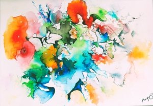 Plantae 2 - sur papier aquarelle 200x300 P2