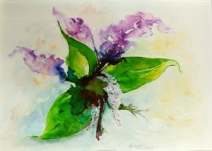 Plantae 4 - sur papier aquarelle 200x300 P4