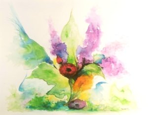 Technique mixte sur papier aquarelle, 300 x 400 P13