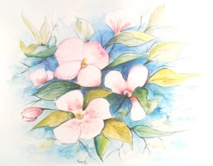 Technique mixte sur papier aquarelle, 300 x 400 P15