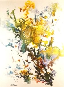 Technique mixte sur papier aquarelle, 300 x 400 P17