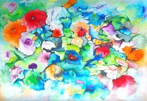 Technique mixte sur papier aquarelle, 450x650 P12