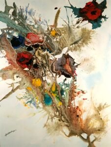 Technique mixte sur papier aquarelle, 300 x 400 P9