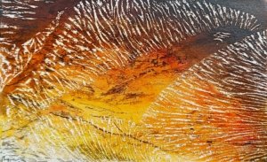 Technique mixte sur papier aquarelle, 160 x 260 Rio Riachinho 1